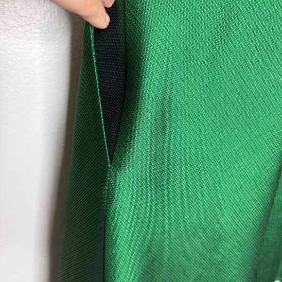 NWT Badgley Mischa Floral Applique Babydoll formal Dress Green Sz 10 - Picture 11 of 12